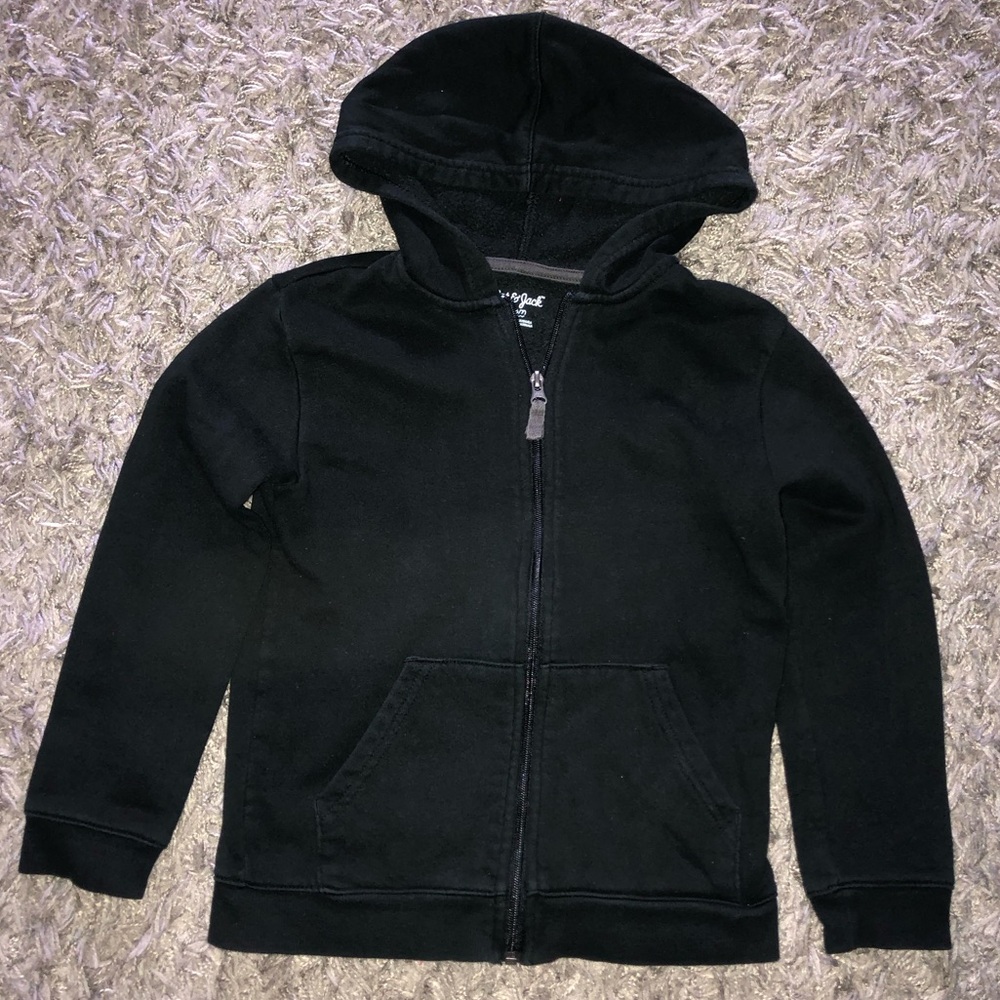 Boys Black Cat & Jack Zip Up, Size S (6/7)